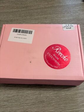 Reecho Pink Hair Extensions Box